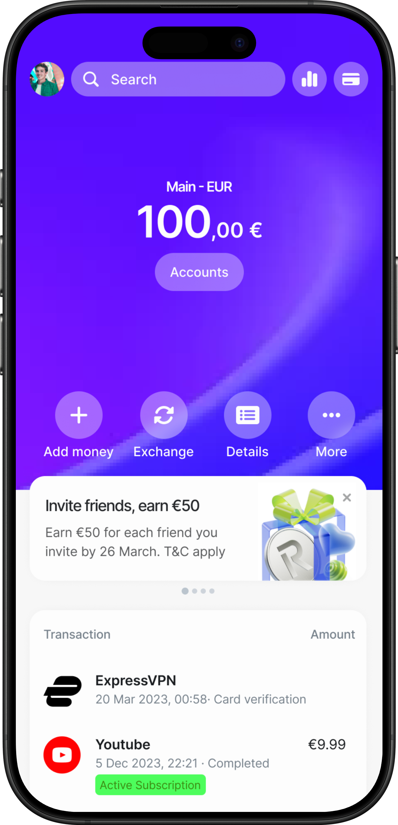 Revolut Subscription Tracker